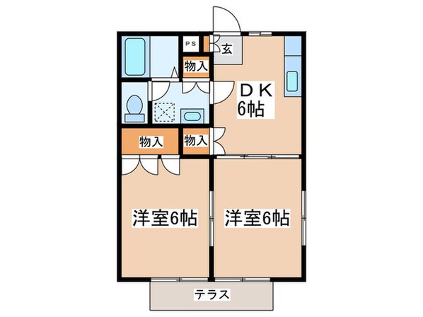 内山ハイツの物件間取画像